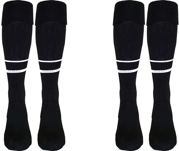 1 Stop Soccer Women's Soccer Referee Socks (2 Pair)