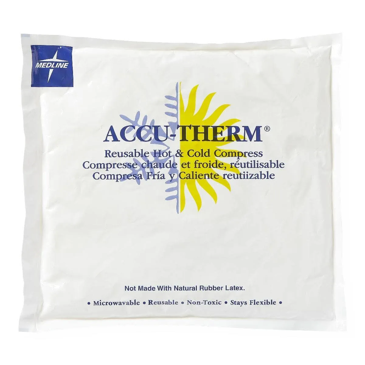 Medline Accu-therm Reusable Hot Cold Gel Packs 138020 5&#034; x 10&#034; 3 PACK