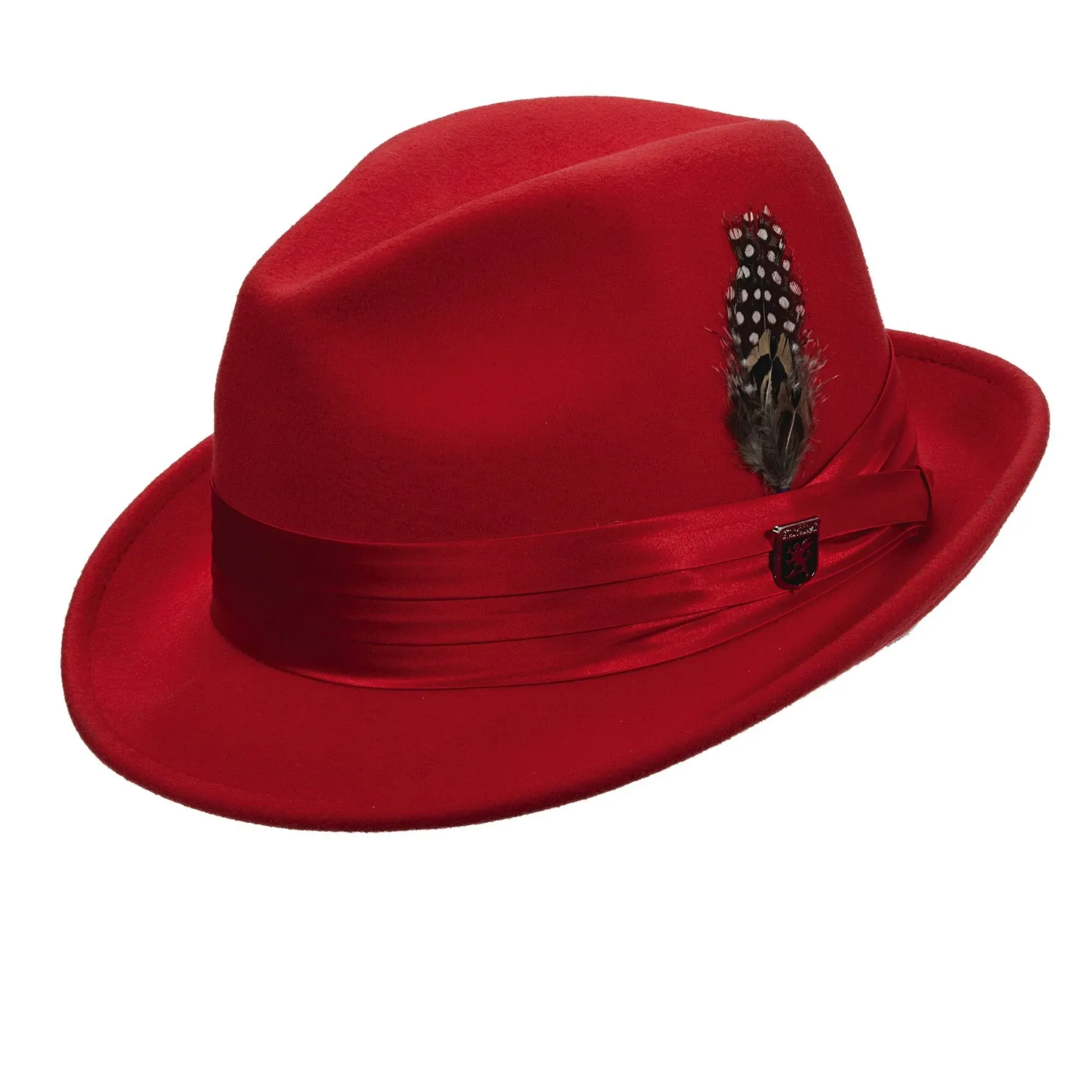 Stacy Adams Men's Crushable Wool Felt Snap Brim Fedora