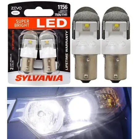 NEW - Sylvania ZEVO 1156 LED 2 bulbs ( Compatible with 7506 / 1141 ) Free ShipN!