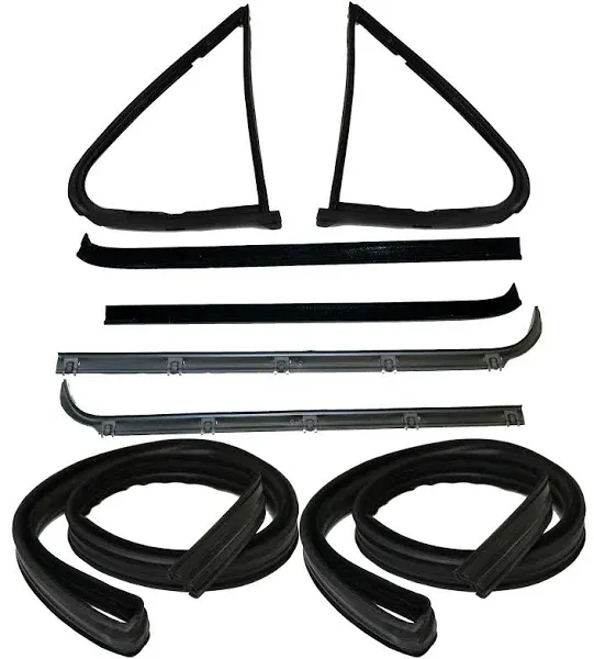 APDTY 155086 Vent Window Weatherstrip 8 PC Kit