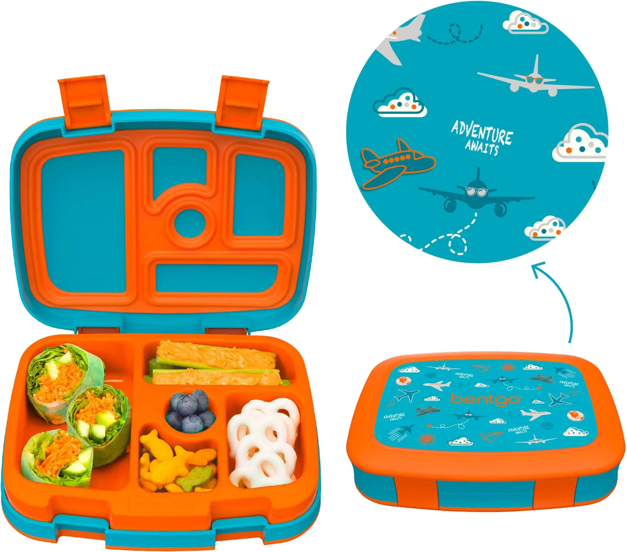 Bentgo Prints Kids Lunch Box, Planes