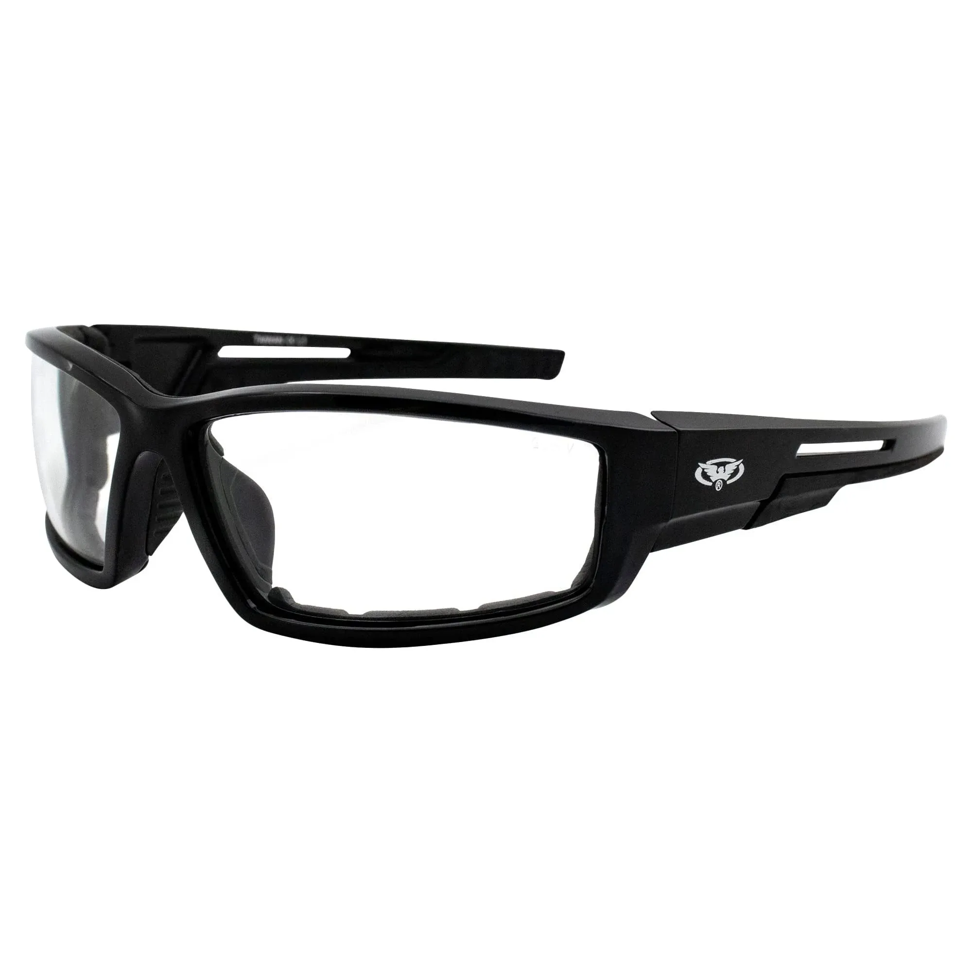 Global Vision Sly 24 Padded Motorcycle Glasses Photochromic Clear to Smoke Lens