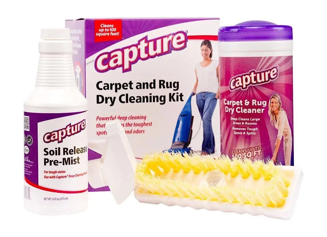 Capture Carpet Total Care Kit 100 - Carpet Cleaner Solution, Stains Spot Remover