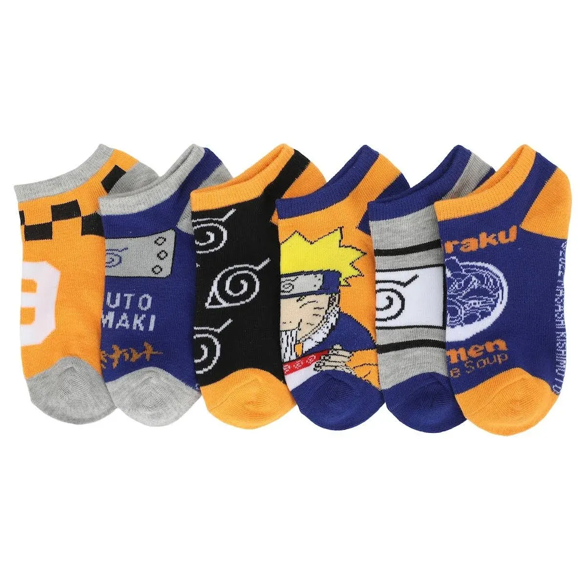 Naruto Ramen Youth 6-Pair Ankle Socks