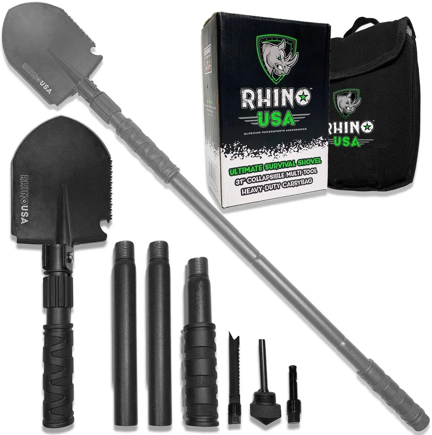 Rhino USA RNO-SURVIVAL-SHOVEL Ultimate Survival Shovel