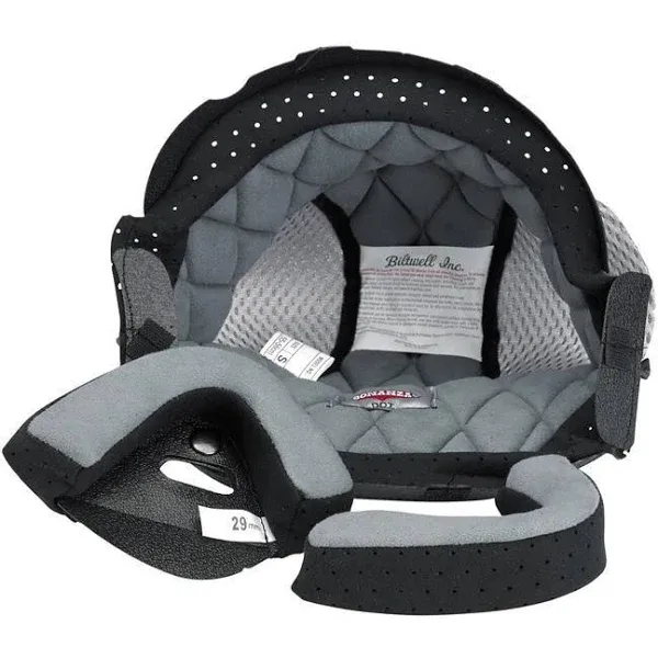 BILTWELL Bonanza Liner - Black/Gray - Small 0001-011-5702