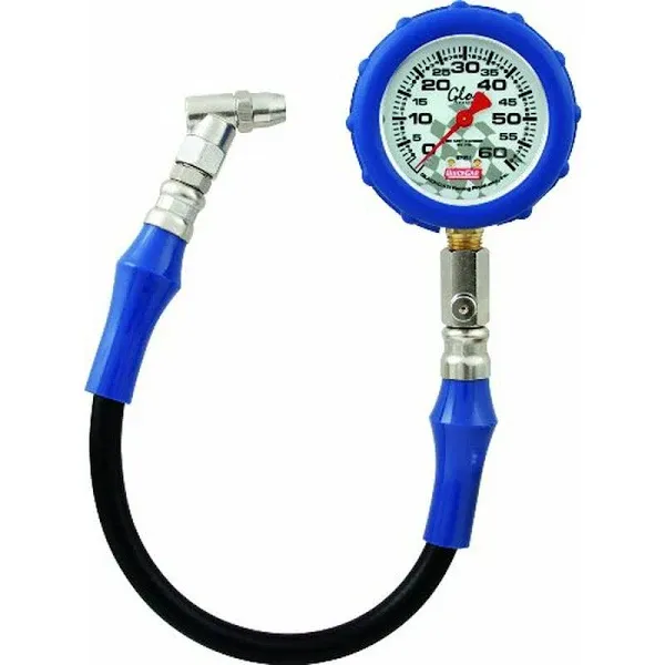 Quickcar Racing Products Tire Gauge 60 PSI Glo Gauge 56-062