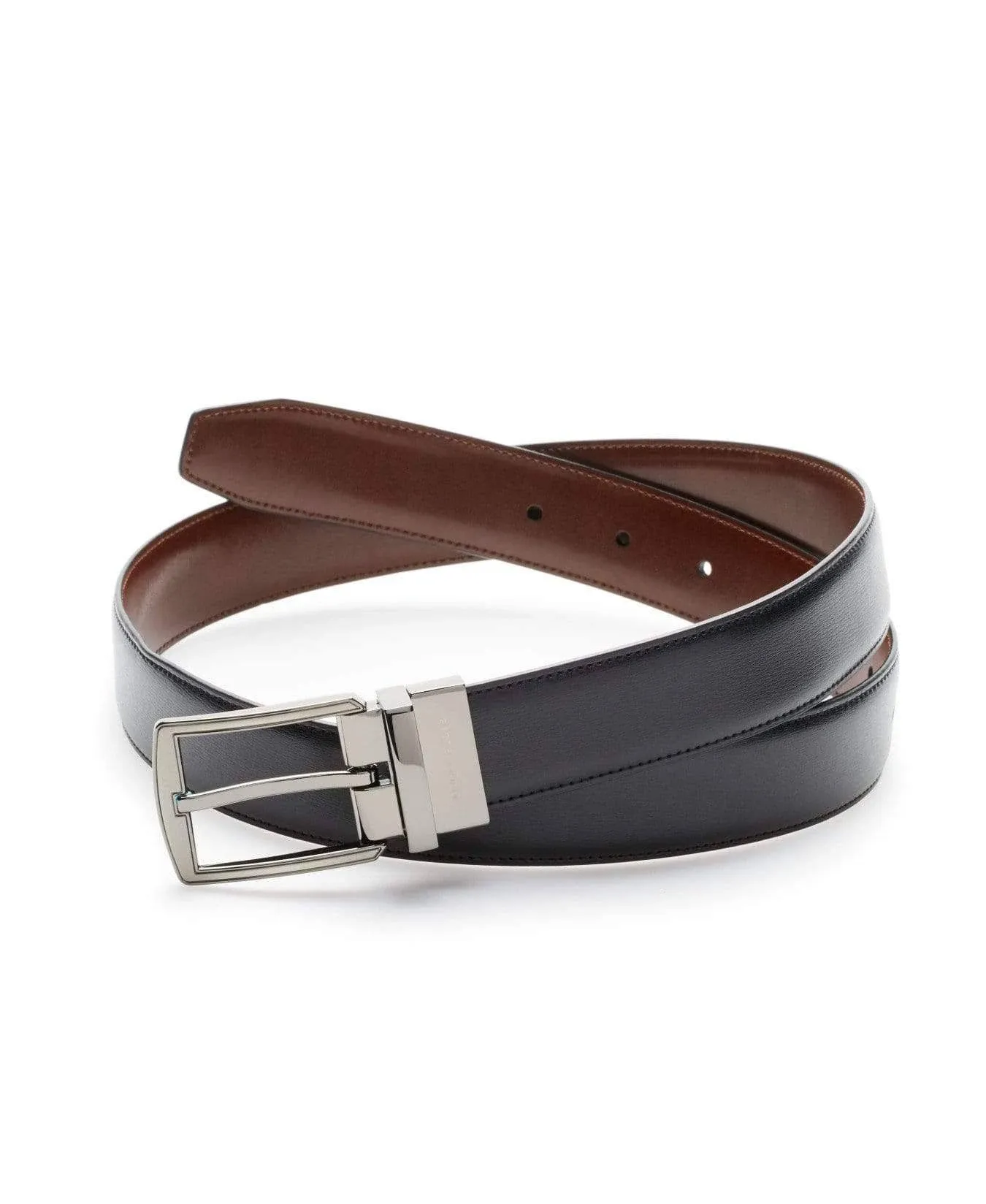 Men's Reversible Feather Stitch-Edge Belt
      
          Men's Reversible Feather Stitch-Edge Belt