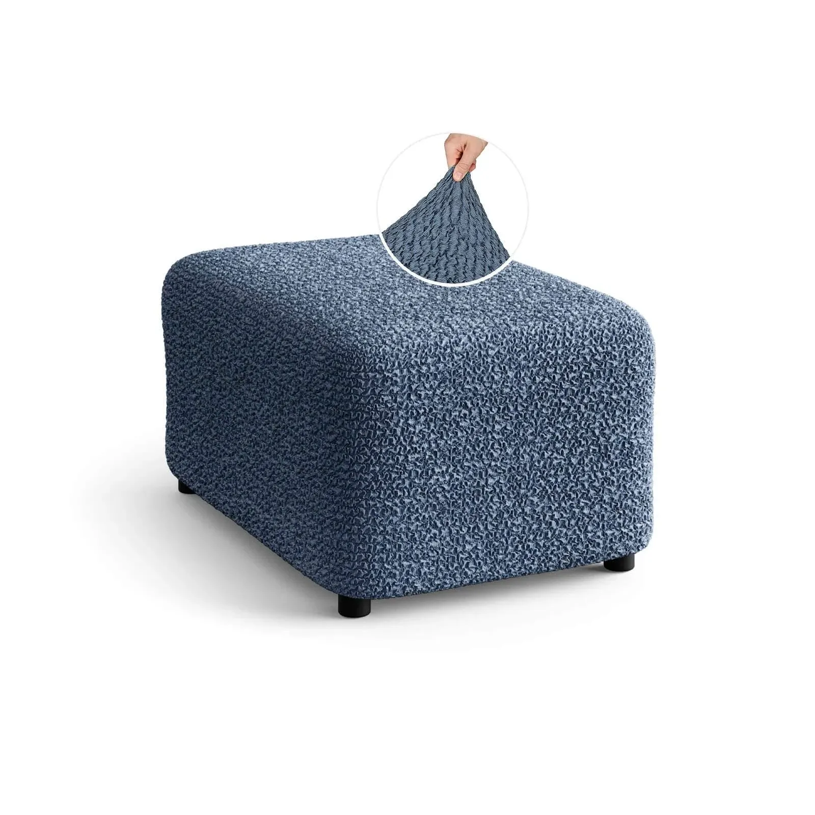 PAULATO by GA.I.CO. Ottoman Slipcover, Mille Righe Collection