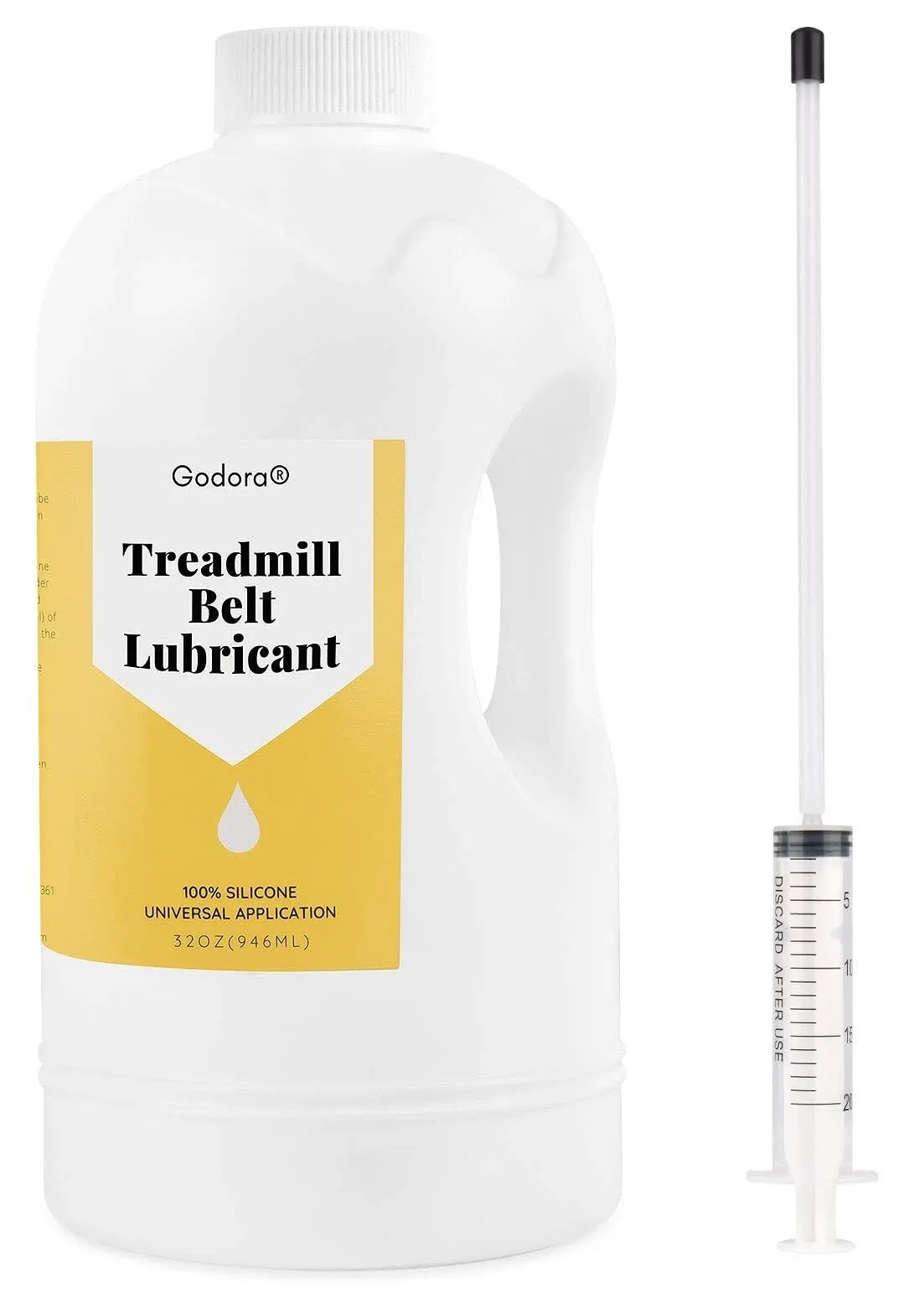 100% Silicone Treadmill Lubricant/Treadmill Lube, 32 Ounces Premium Silicone Oil for Treadmill Belt Lubrication, Easy to Apply Treadmill Belt Lubricant Oil, Suitable for Nearly All Type of Treadmills