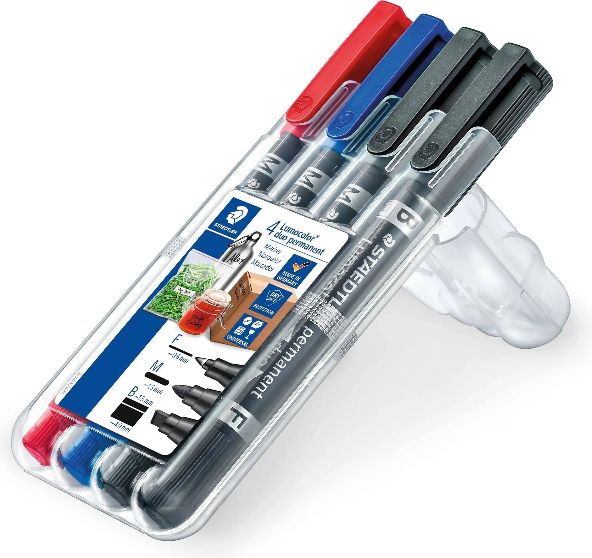 Staedtler Lumocolor 4 Box Double Ended Permanent Pens