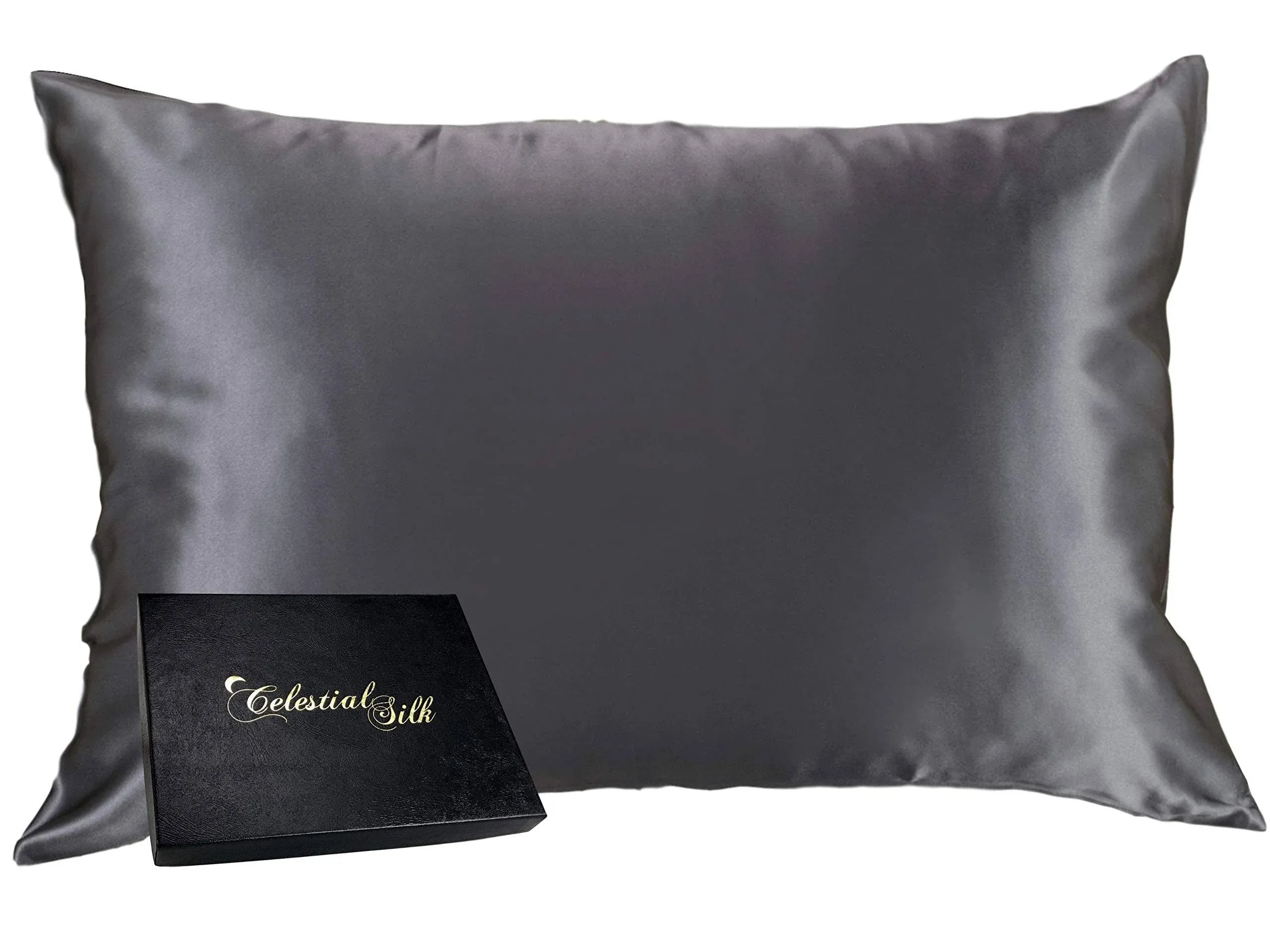 Celestial Silk 100% Silk Pillowcase for Hair Zippered Luxury 25 Momme Mulberry ...