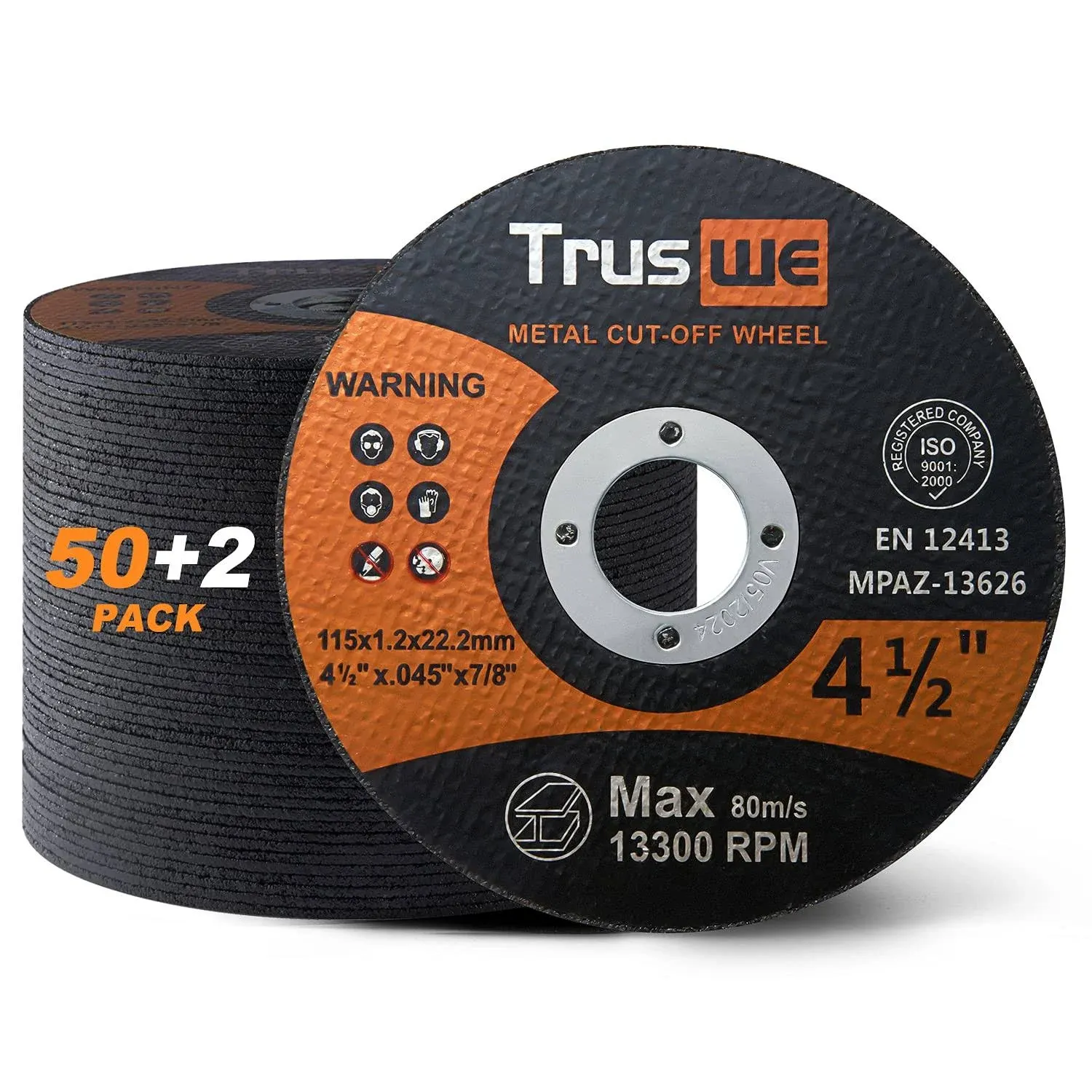 Truswe Cut Off Wheels 52 Pack