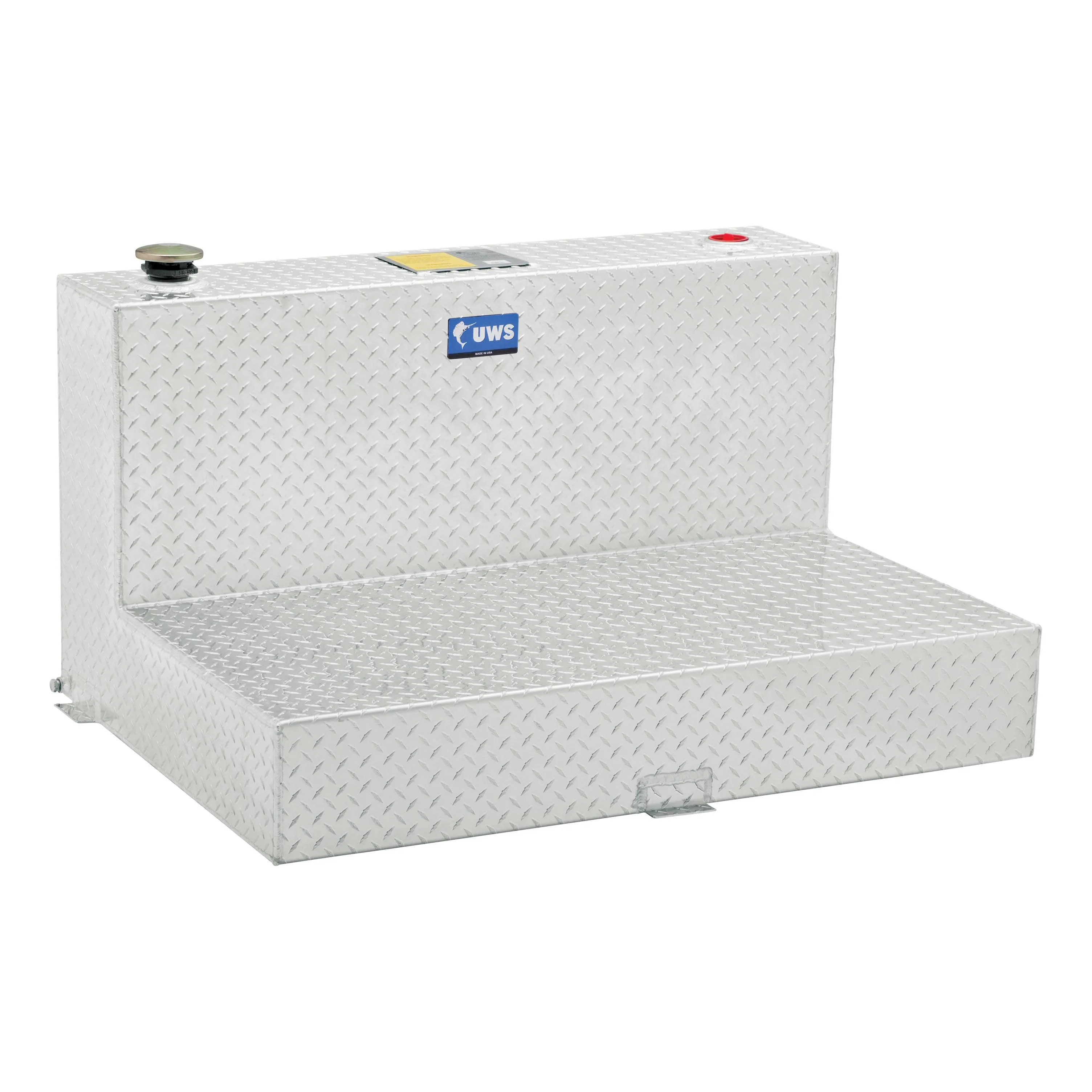 UWS 75 Gallon L Shape Bright Aluminum Transfer Tank (TT-75-L-T-P)