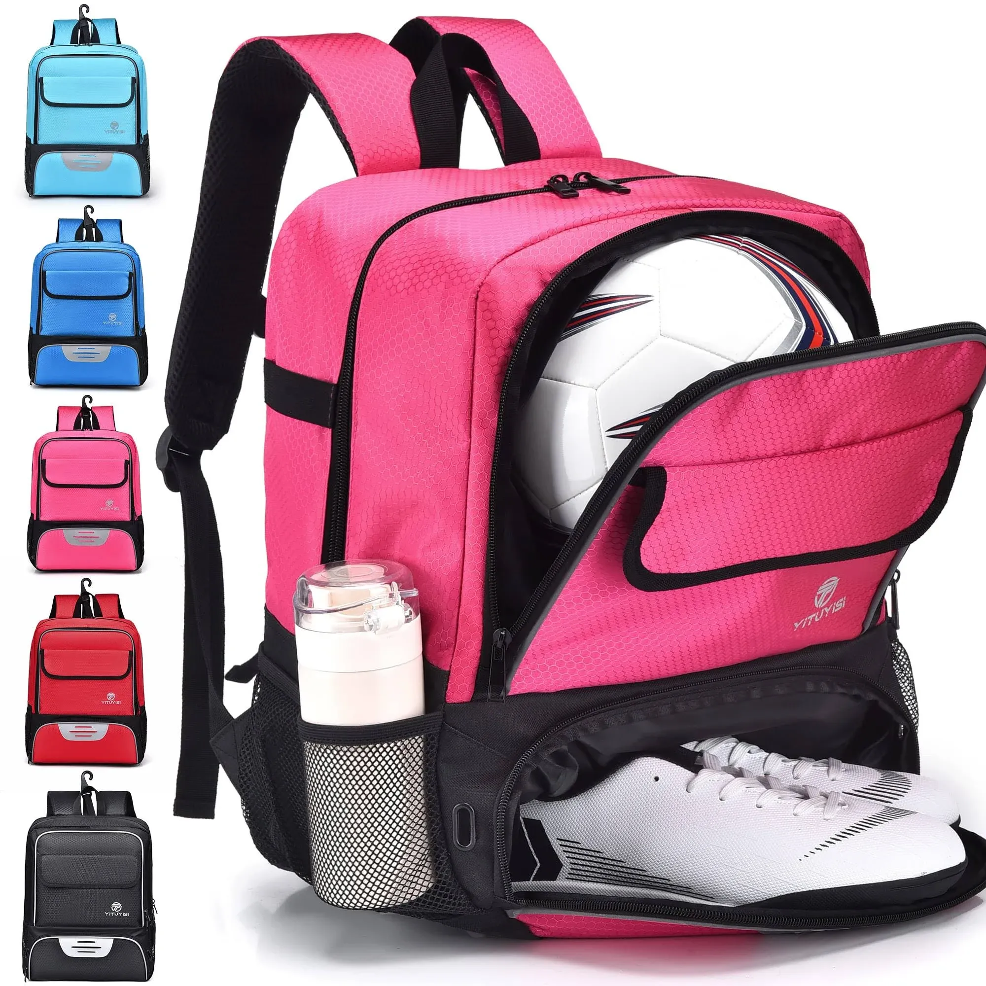 Youth Soccer Bag - Soccer Bags Baseball Backpack Volleyball & Football & Handball ...