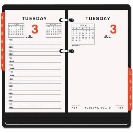 AT-A-GLANCE Two-Color Desk Calendar Refill, 3.5 x 6, 2022