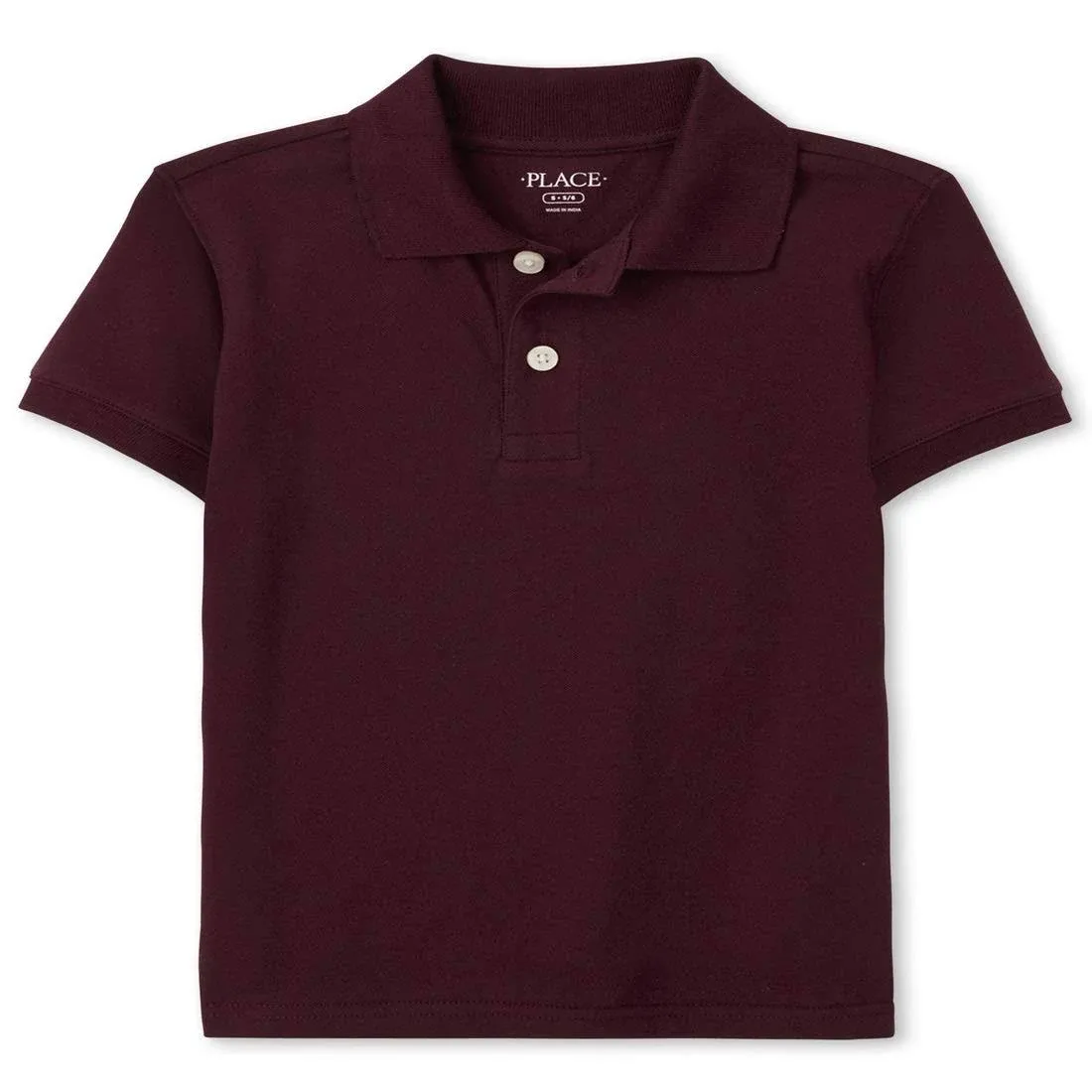 The Children&#039;s Place Boys Redwood Uniform Pique Polo, Size S 5/6 191755916354