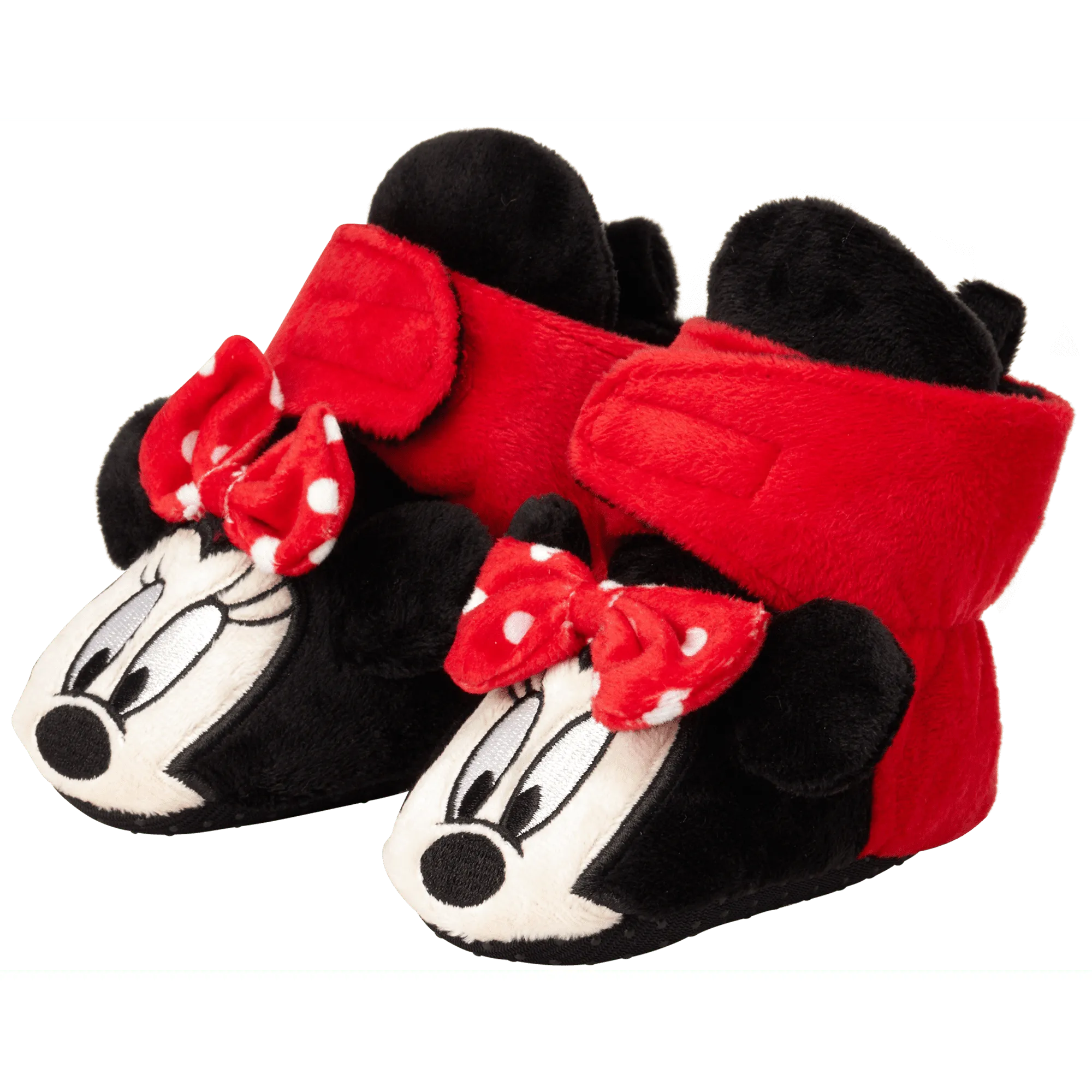 Disney Baby Girls Minnie Mouse Booties - Fleece Slipper Socks (Newborn/Infan<wbr/>t)