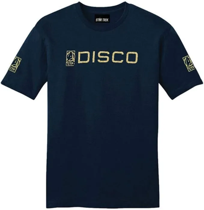 STAR TREK Discovery Command Training Program Men's Short Sleeve T-Shirt (Small) Navy