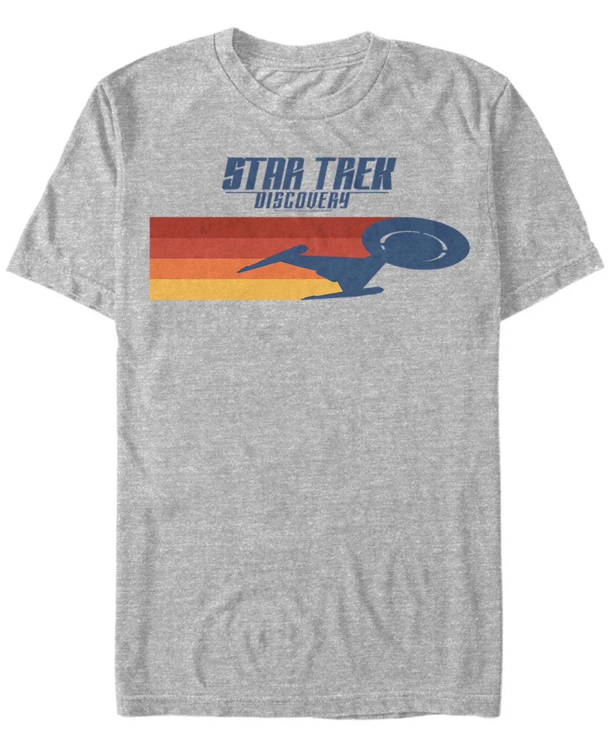 "Star Trek Men's Discovery U.S.S. Discovery Silhouette Short Sleeve T-Shirt"