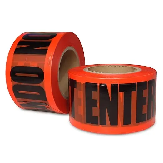 Danger Do Not Enter Tape 2 Pack, 3 inch x 1000 feet x 1.5 mil Warning Safety ...