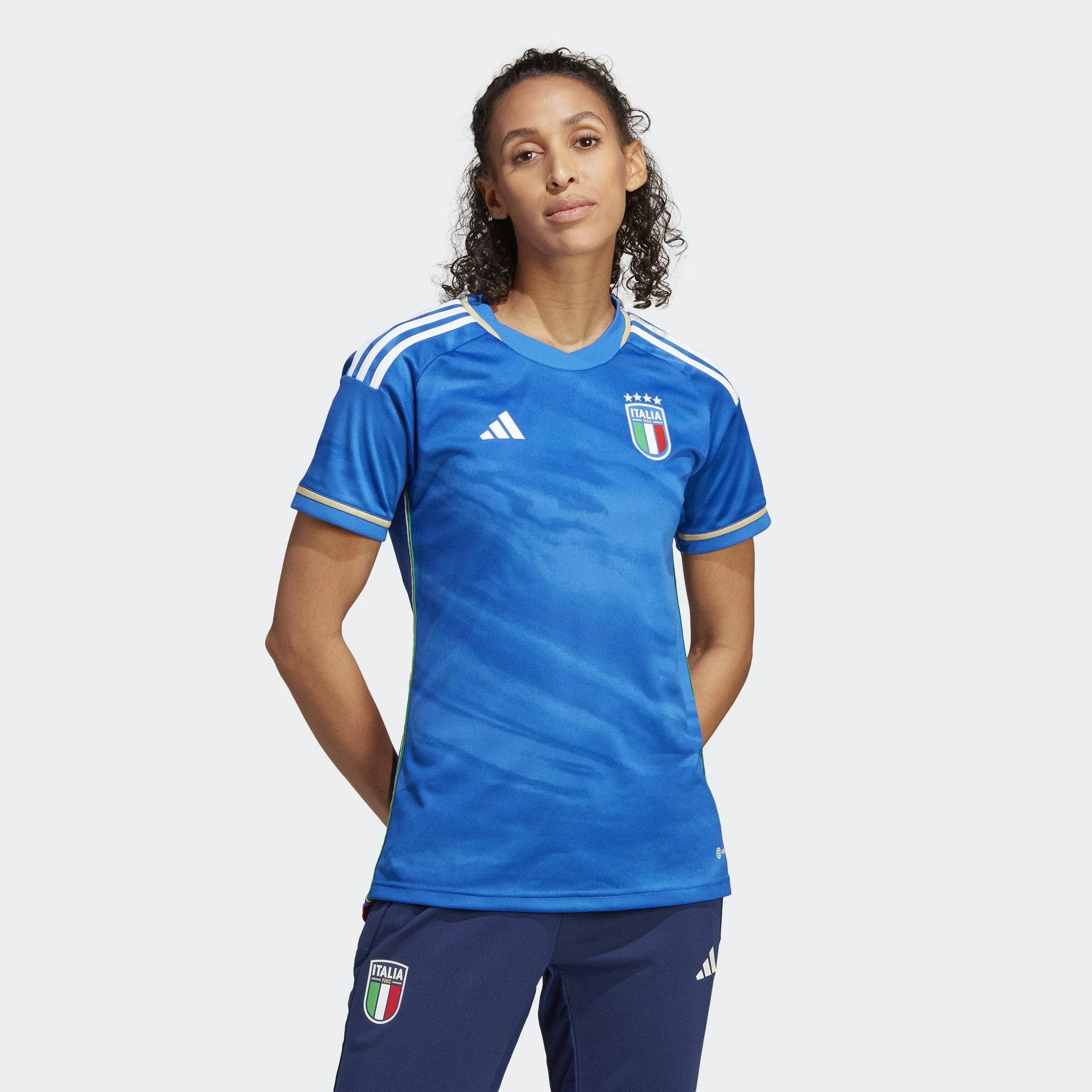 Adidas Women's Italy '23 Home Jersey, XL, Blue