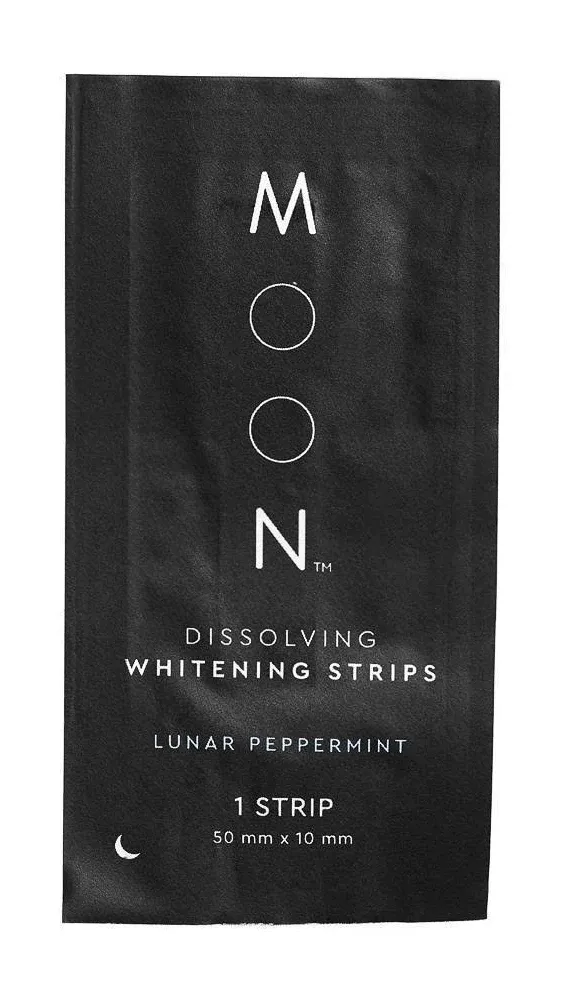 MOON Lunar Peppermint Dissolving Teeth Whitening Strips