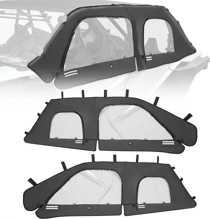 Polaris RZR Pro XP 4 Soft Cab Enclosure Upper Doors Set - KEMIMOTO