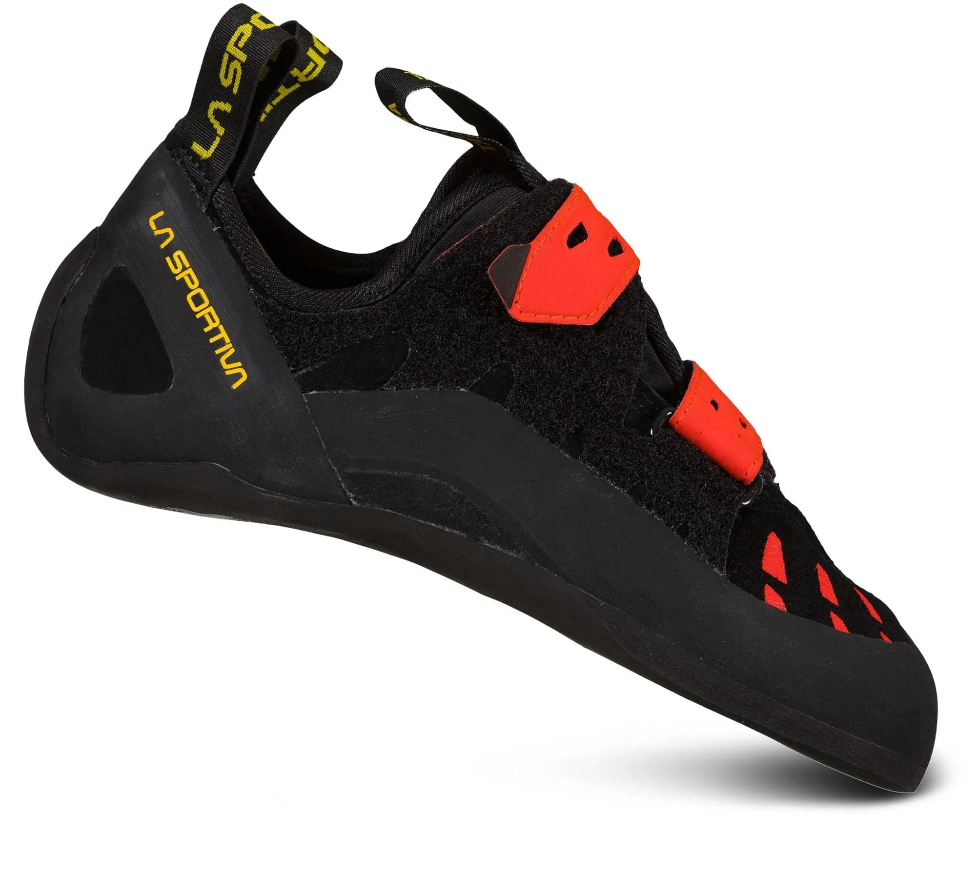 La Sportiva Men's Tarantula Climbing Shoe - 48.5 - Black / Poppy