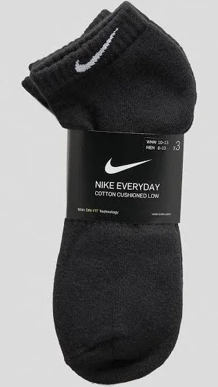 Nike Everyday Cushion Low Training Socks (3 Pair)