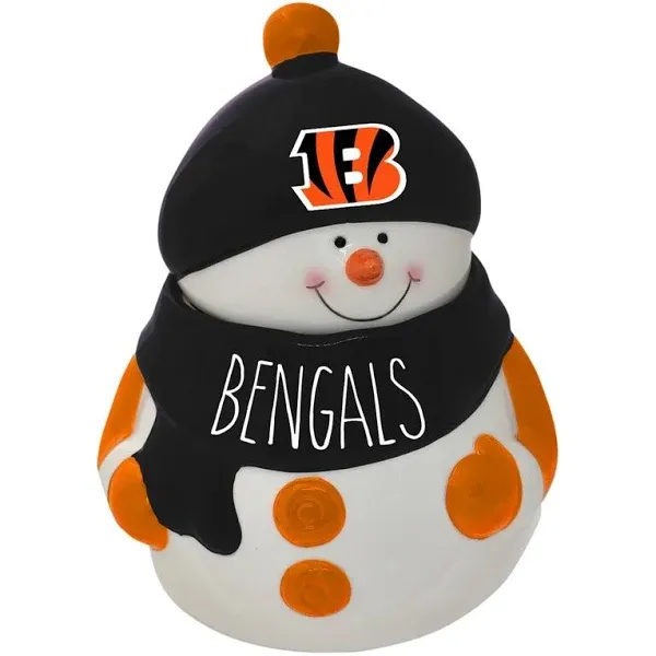 The Memory Company Cincinnati Bengals Snowman Cookie Jar