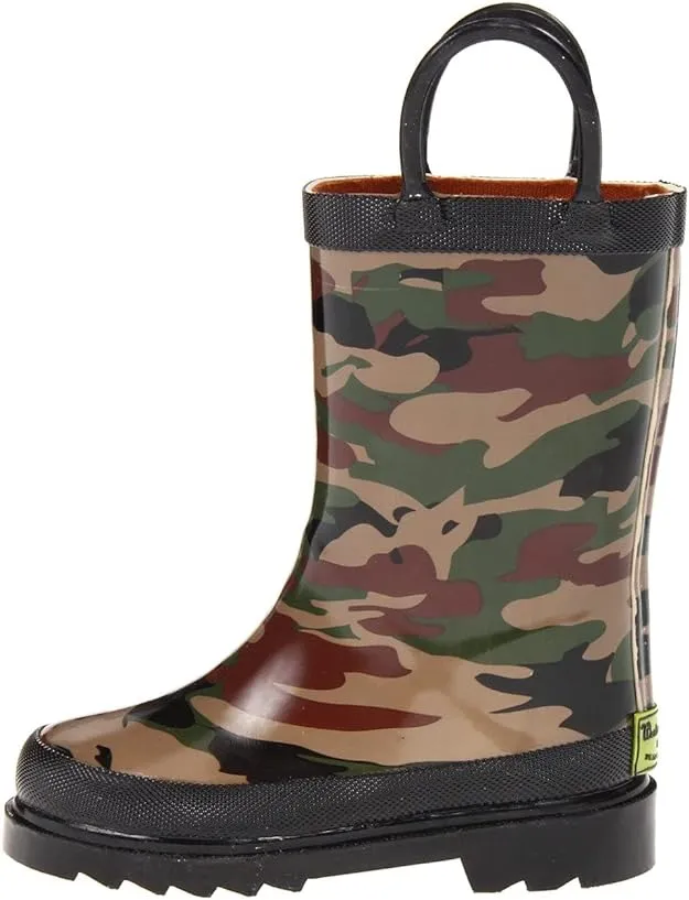 Western Chief Toddler Boys' Camo Rain Boots - Green 10