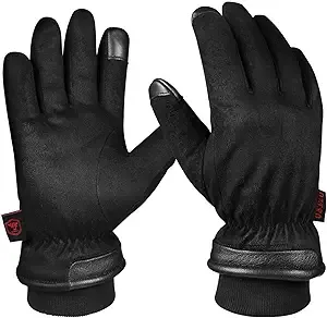 OZERO Waterproof Gloves Winter Warm Touch Screen Elastic Cuff Windproof Insulated ...