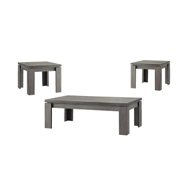 Coaster Weathered 3-Piece Occasional Table Set