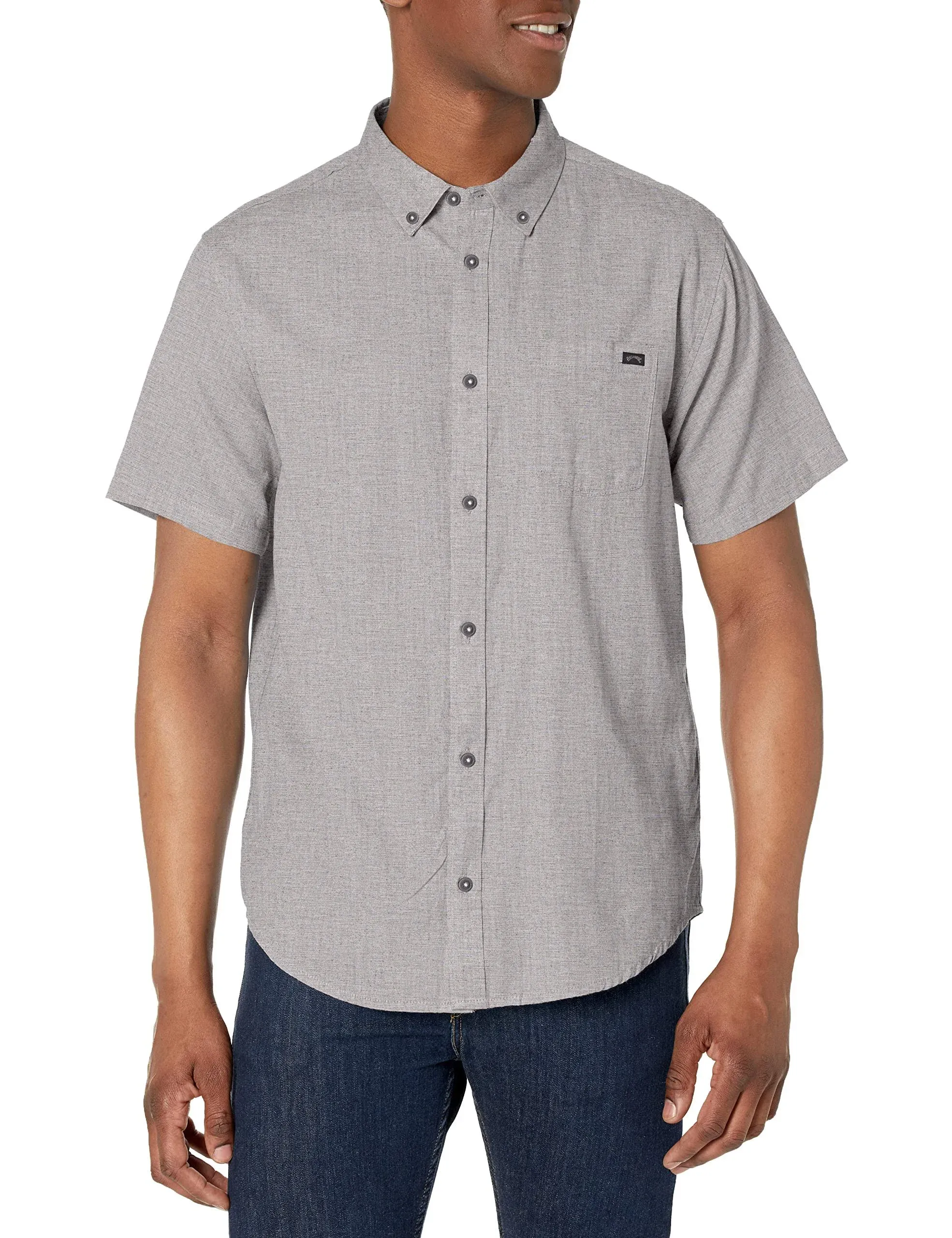 All Day Short Sleeve Shirt - Light Grey