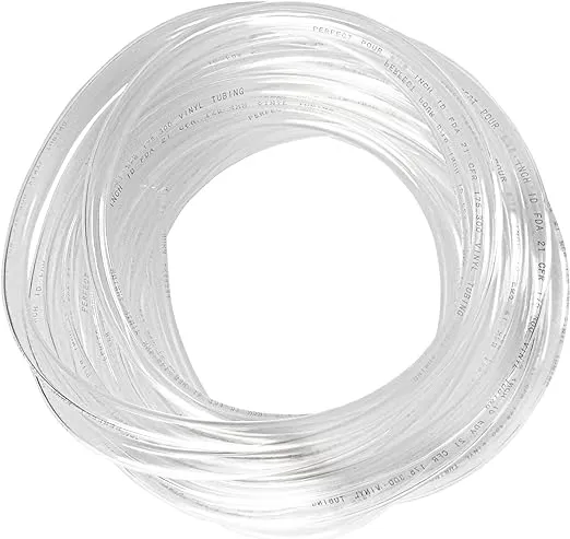 50 Feet 5/16&#034; Id 7/16&#034; Od Clear Vinyl Tubing Food Grade Multipurpose Tube 