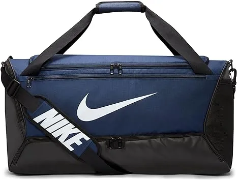 Nike Brasilia 9.5 Training Duffel Bag (Medium, 60L) Navy