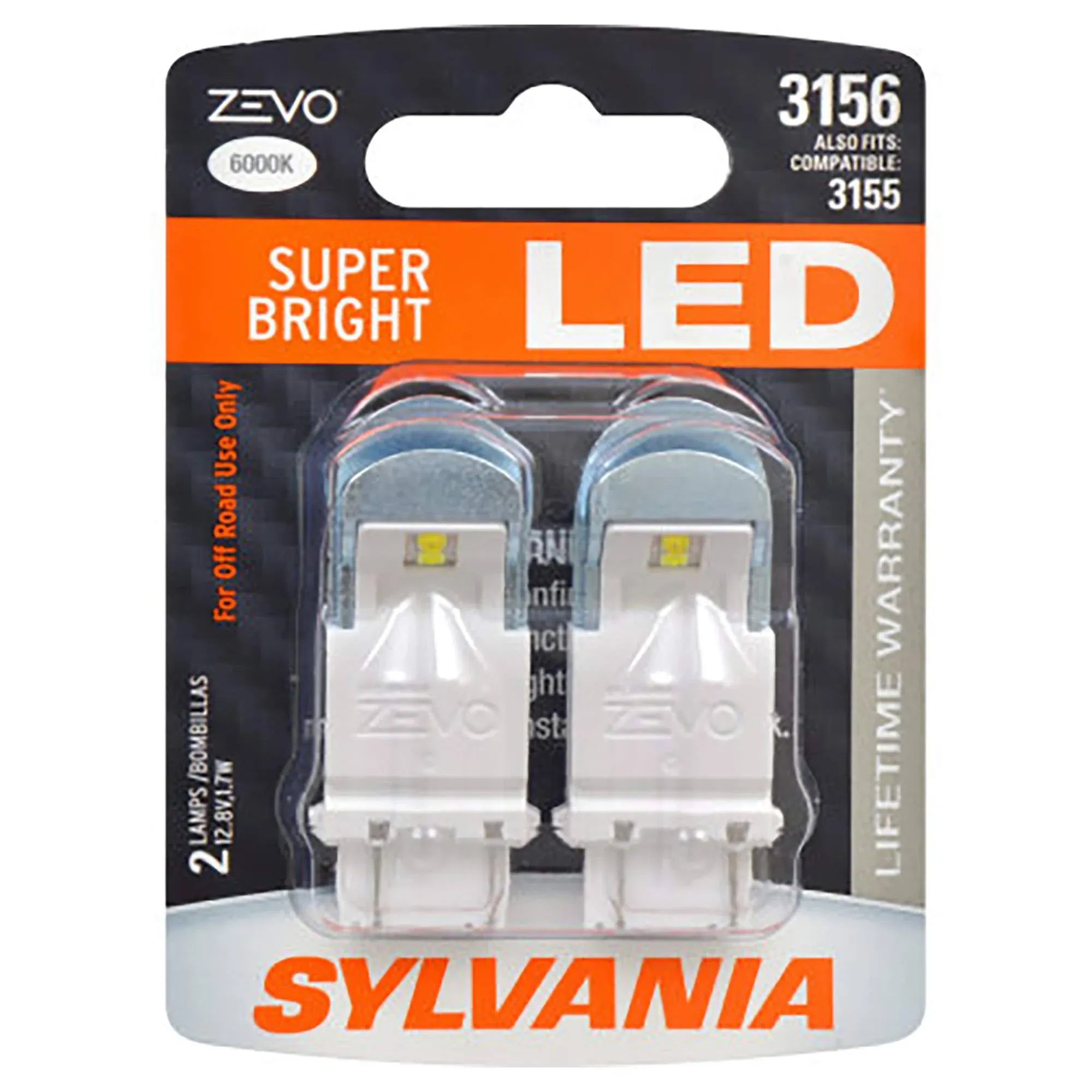 Sylvania ZEVO 3156 White LED Bulb Contains 2 Bulbs