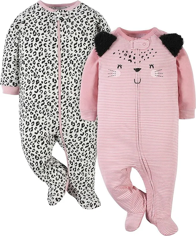 Gerber Pajamas | Girls Sleep and Play | Color: Pink | Size: 0-3mb | Pm-25826925's ...