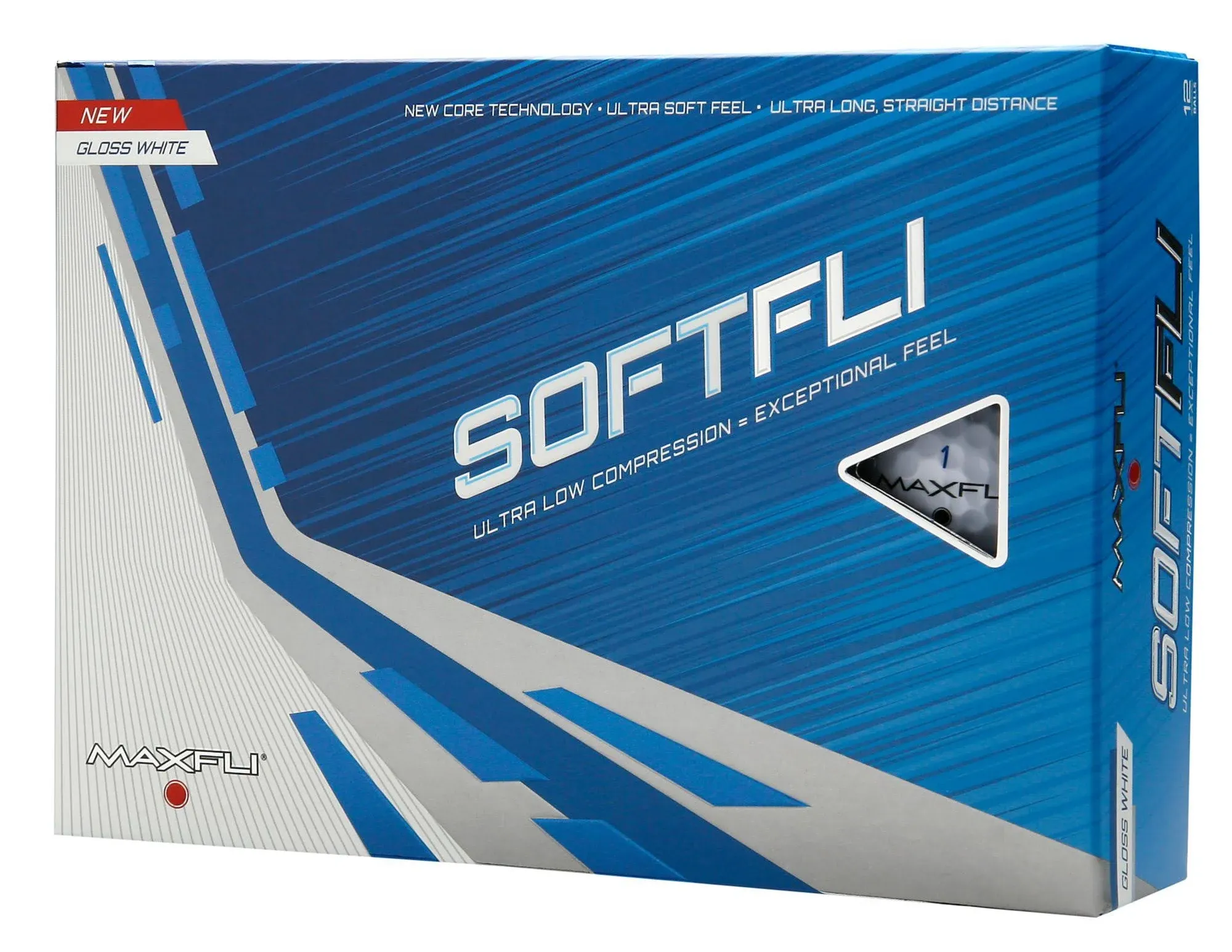 Maxfli 2021 Softfli Gloss White Golf Balls - Each