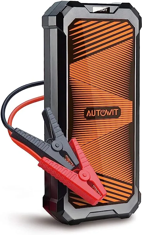 Autowit Super Capacitor Jump Starter, 12V Batteryless Jump Starter, 8.0 Gas&4.0 Diesel Car Jump Starter, Portable Jump Starter for Car Battery, Bulit-in Supercapacitor, No Need Pre-Charge