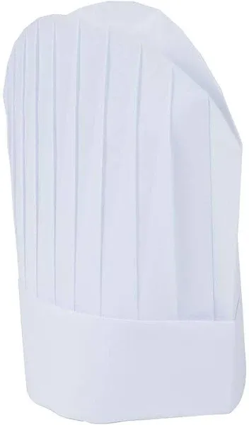 Mercer Culinary M61160WH Genesis Chef Toque 8-1/2" Disposable