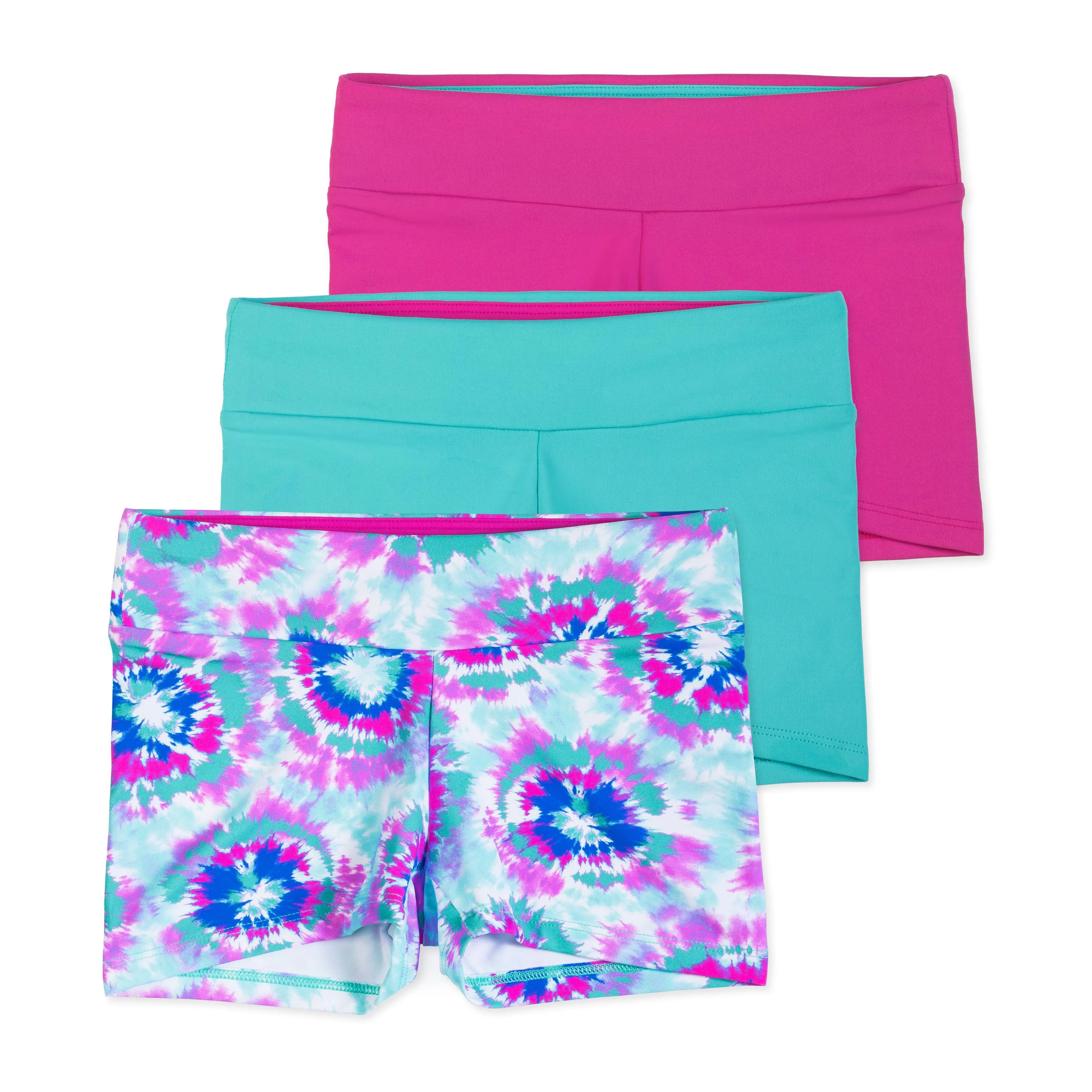 Layla Girls Dance Shorts, Gymnastics &amp; Dancewear 7-8 Years Tie Dye