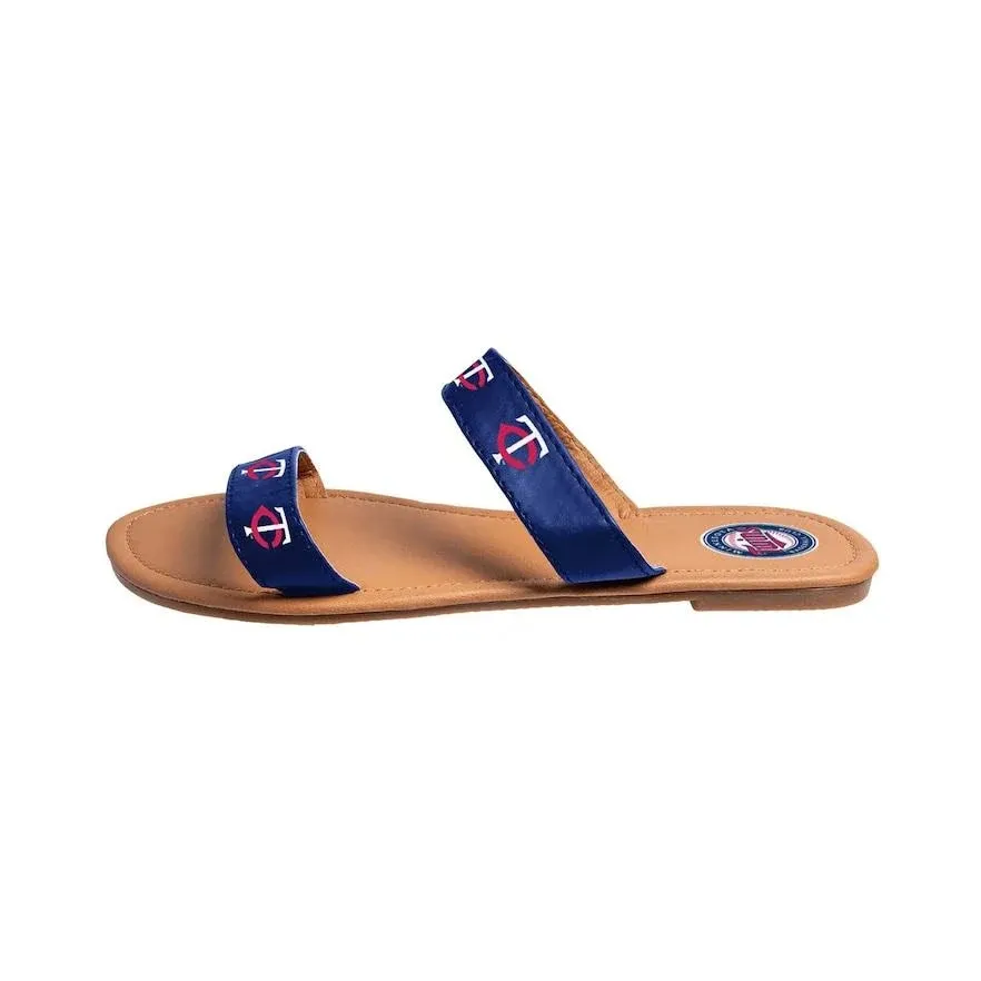 MLB Minnesota Twins Unisex Double Strap FLIP FLOPDOUBLE Strap FLIP Flop, Team