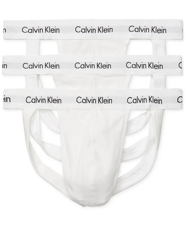 Calvin Klein Men's Cotton Stretch 3-Pack Jock Strap