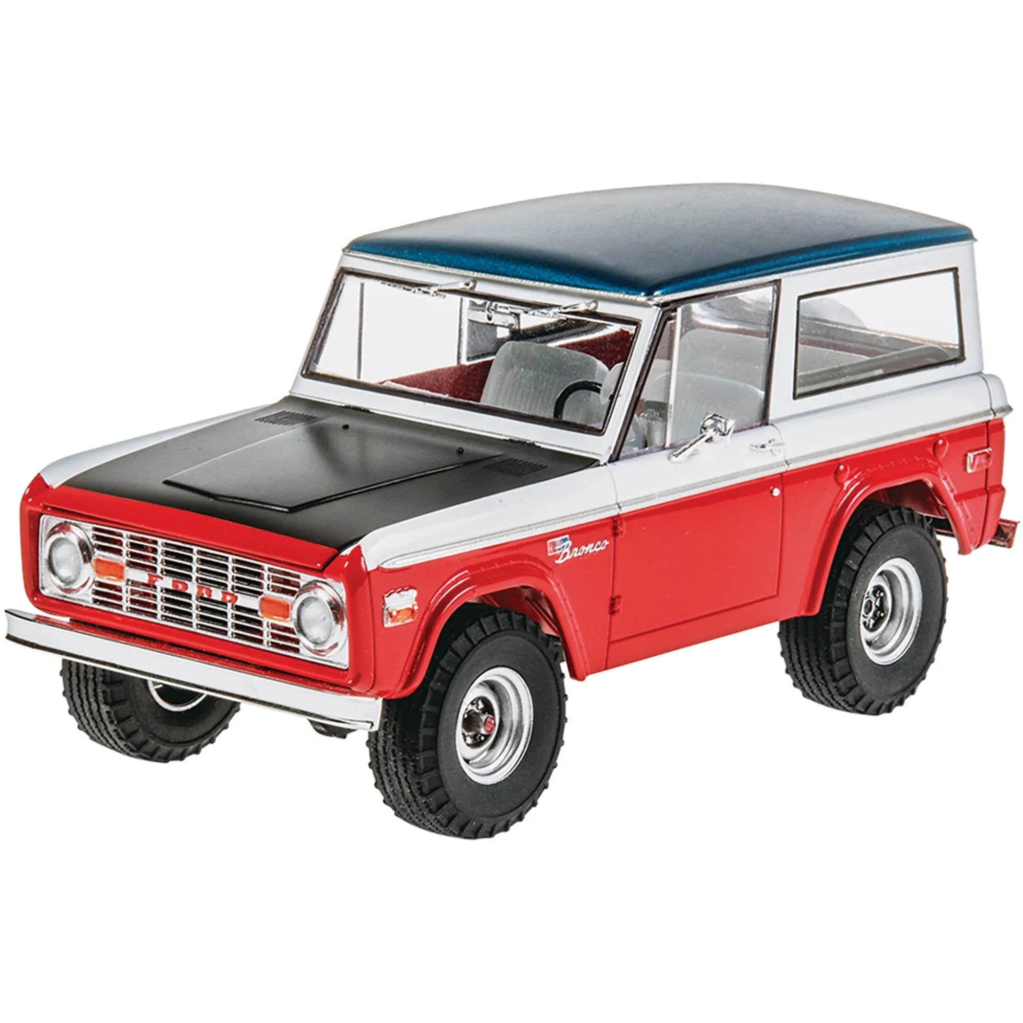 Revell 85-4436 Ford Baja Bronco Model Truck Kit 1:25 Scale 137-Piece Skill Level 5 Plastic Model Building Kit, Red