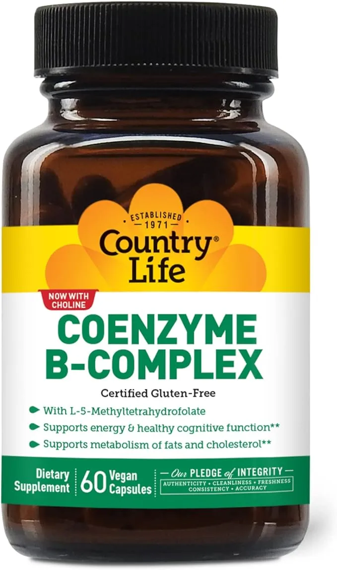 Country Life Coenzyme B-Complex Supplement, Vegetarian Capsules - 60 count