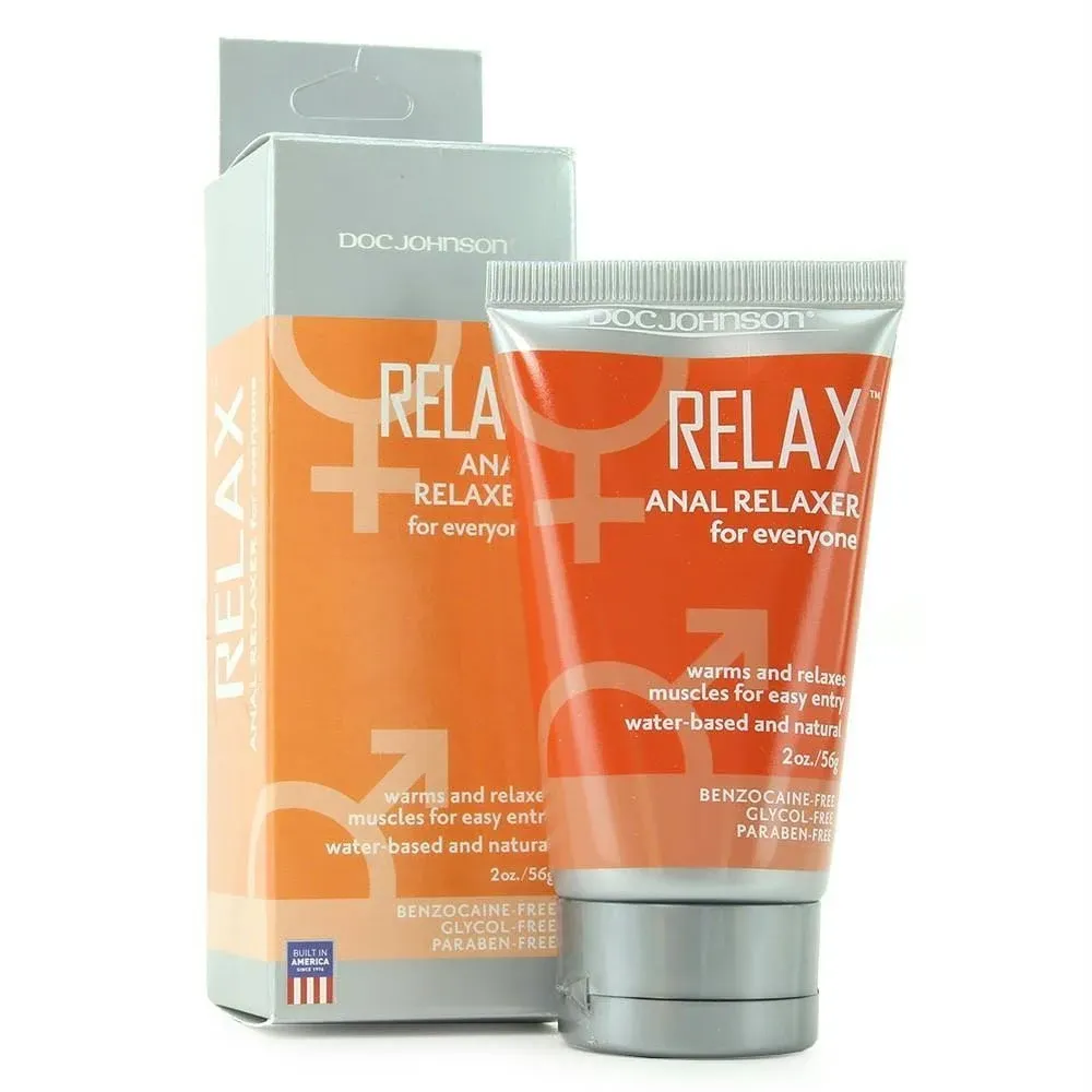 Doc Johnson Relax - Anal Relaxer for everyone - Warms and Relaxes Muscles for Easier Entry - 2 oz. (56g)