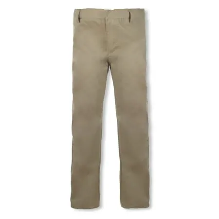 Smith s American Boys Flat Front Twill Uniform /School Pants - khaki 6 (Little Boys)